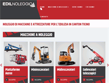 Tablet Screenshot of edilnoleggio.ch